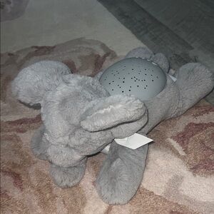 Cloud B Soft Gray Elephant Plush Nightlight Star Projector